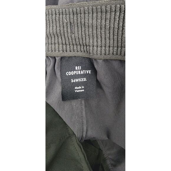 Rei Coop Hiking Nylon Pants Regular Fit Cargo Gray 36 X30‎ Stretch - Picture 3 of 4